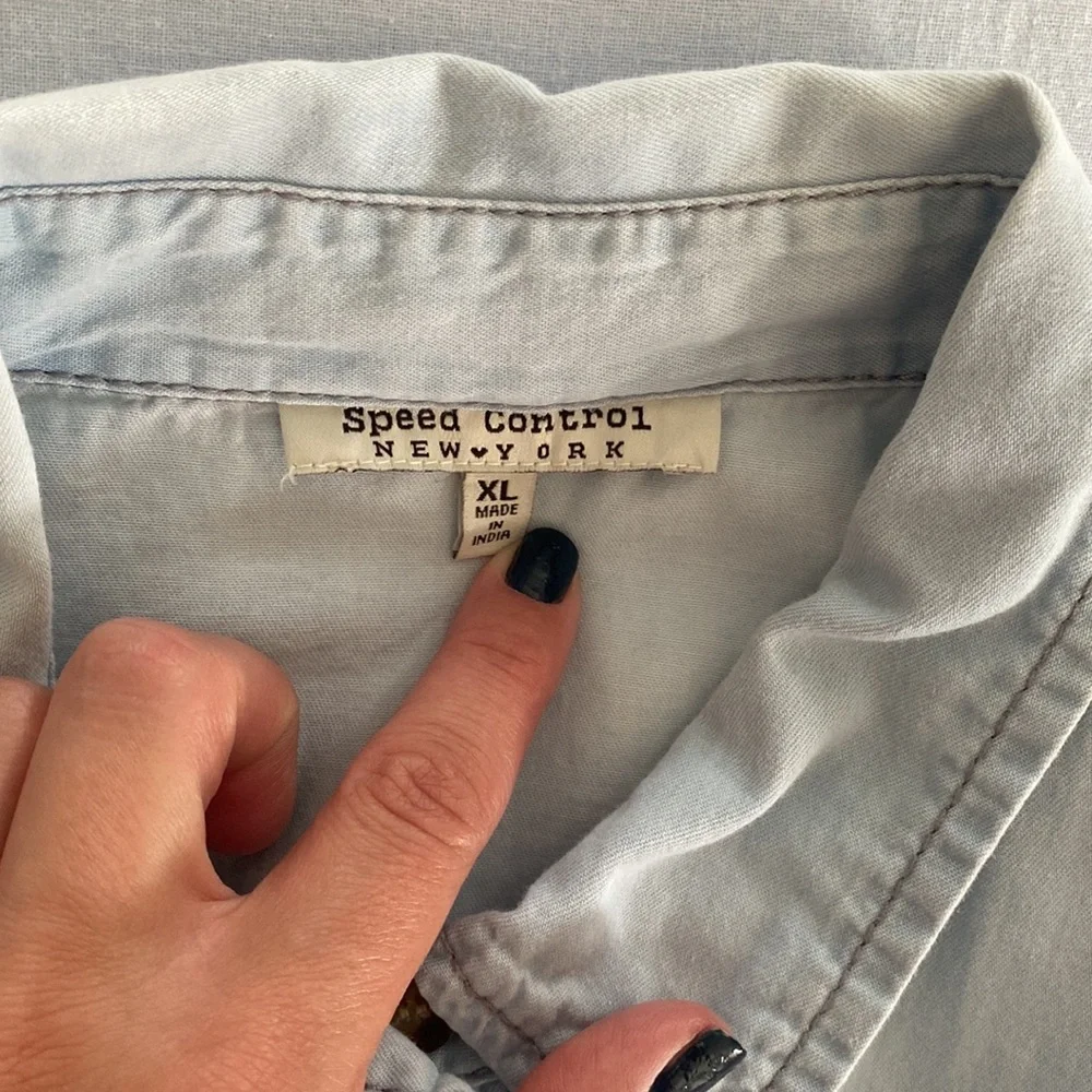 Chambray Shirt Dress - Picture 4 of 7